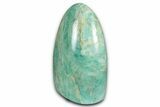 Free-Standing Chatoyant Polished Amazonite - Madagascar #349367-2